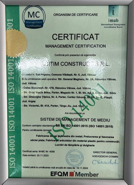 certificare acitim iso14001